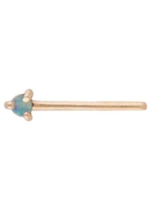 WWAKE Jewelry - WWAKE Opal 14k Gold Bar One Step Earring - Qty 1